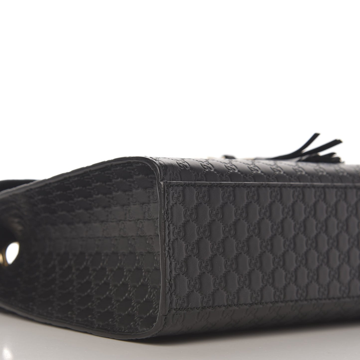 Microguccissima Medium Emily Chain Shoulder Bag Black