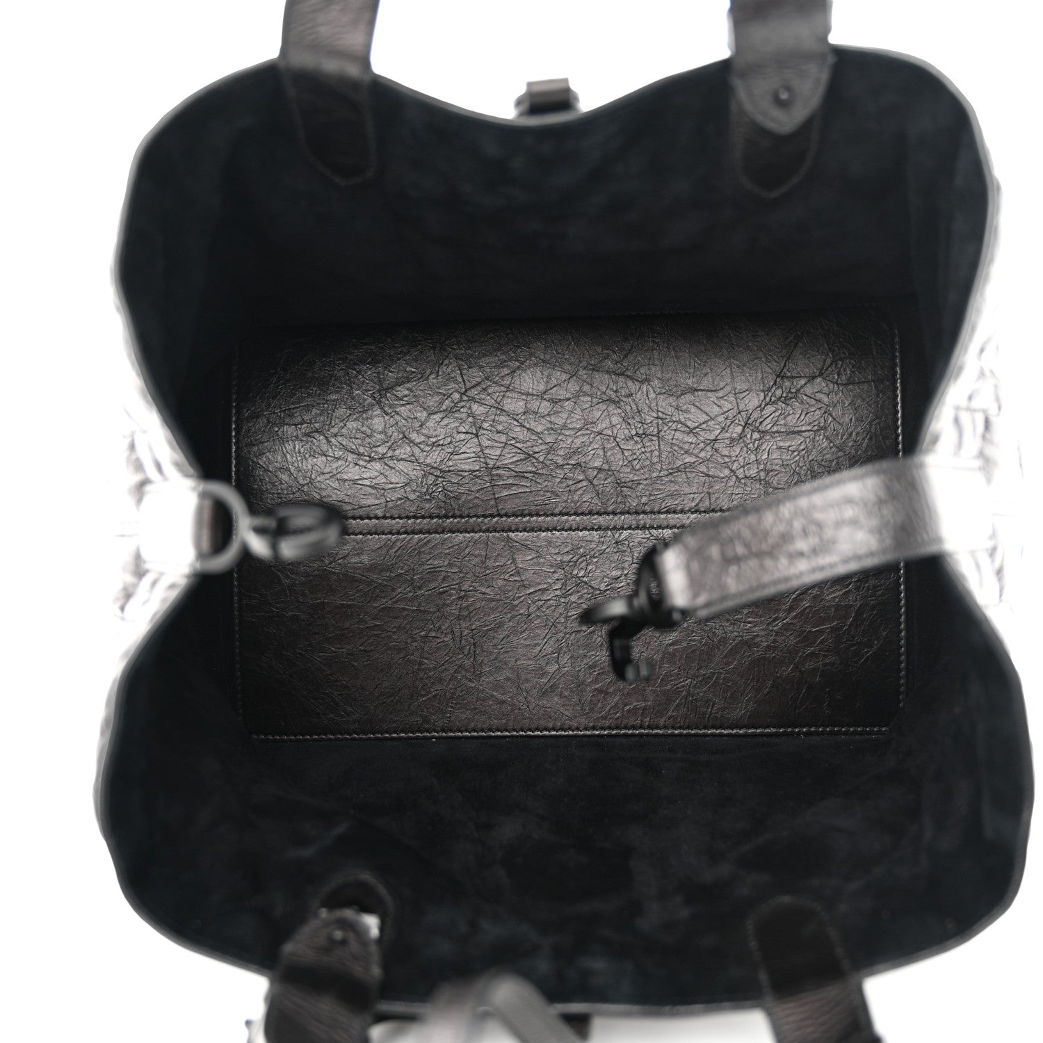 Christian Dior Crinkled Calfskin Macrocannage Small Toujours Black 6 of 13