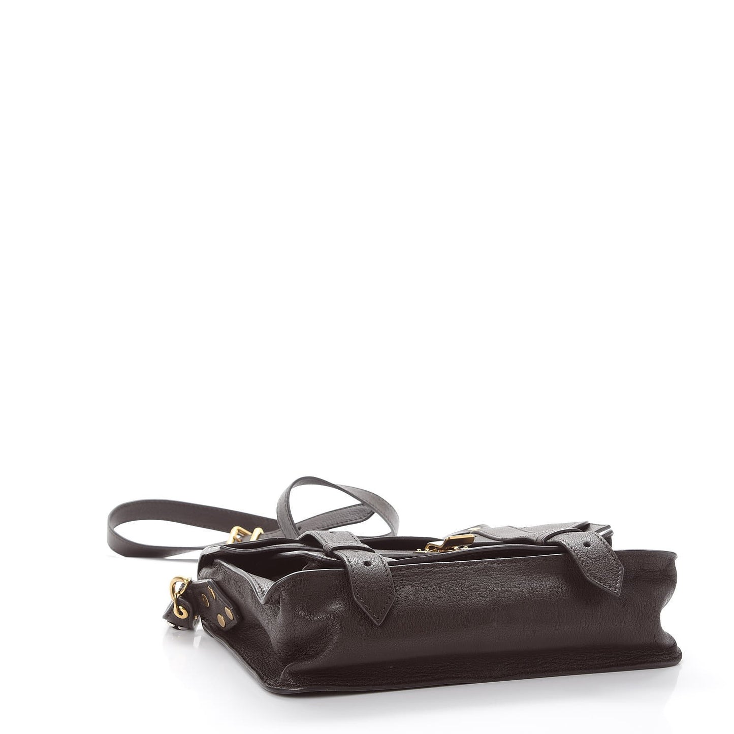 Lambskin Tiny PS1 Satchel Dark Chocolate