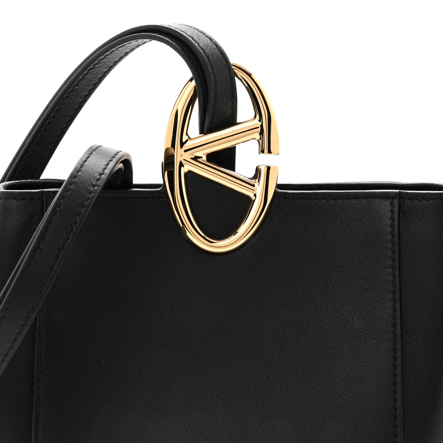Valentino Garavani Nappa VLogo Bold Bucket Bag Black 12 of 17