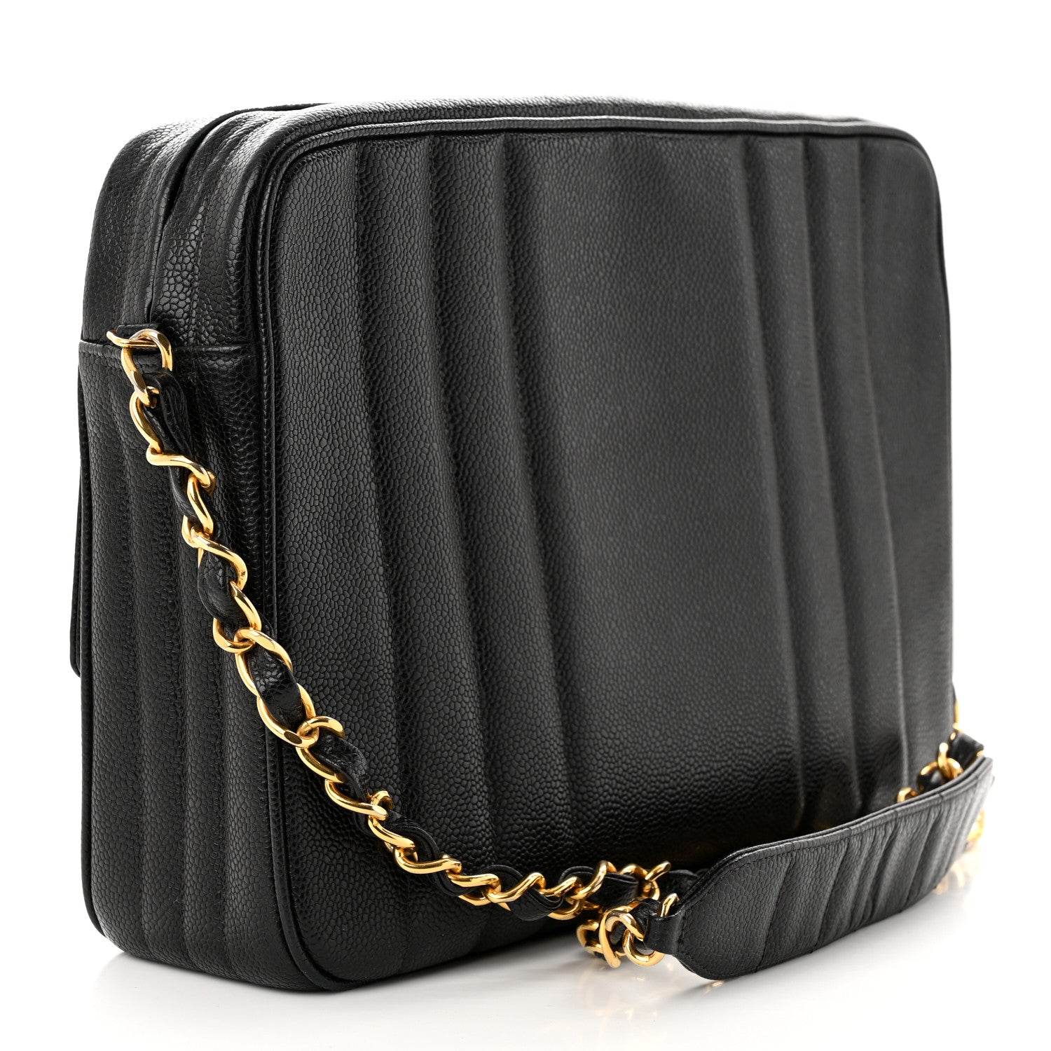 Chanel Caviar Vertical Quilted Flap Camera Bag Black 3 of 11