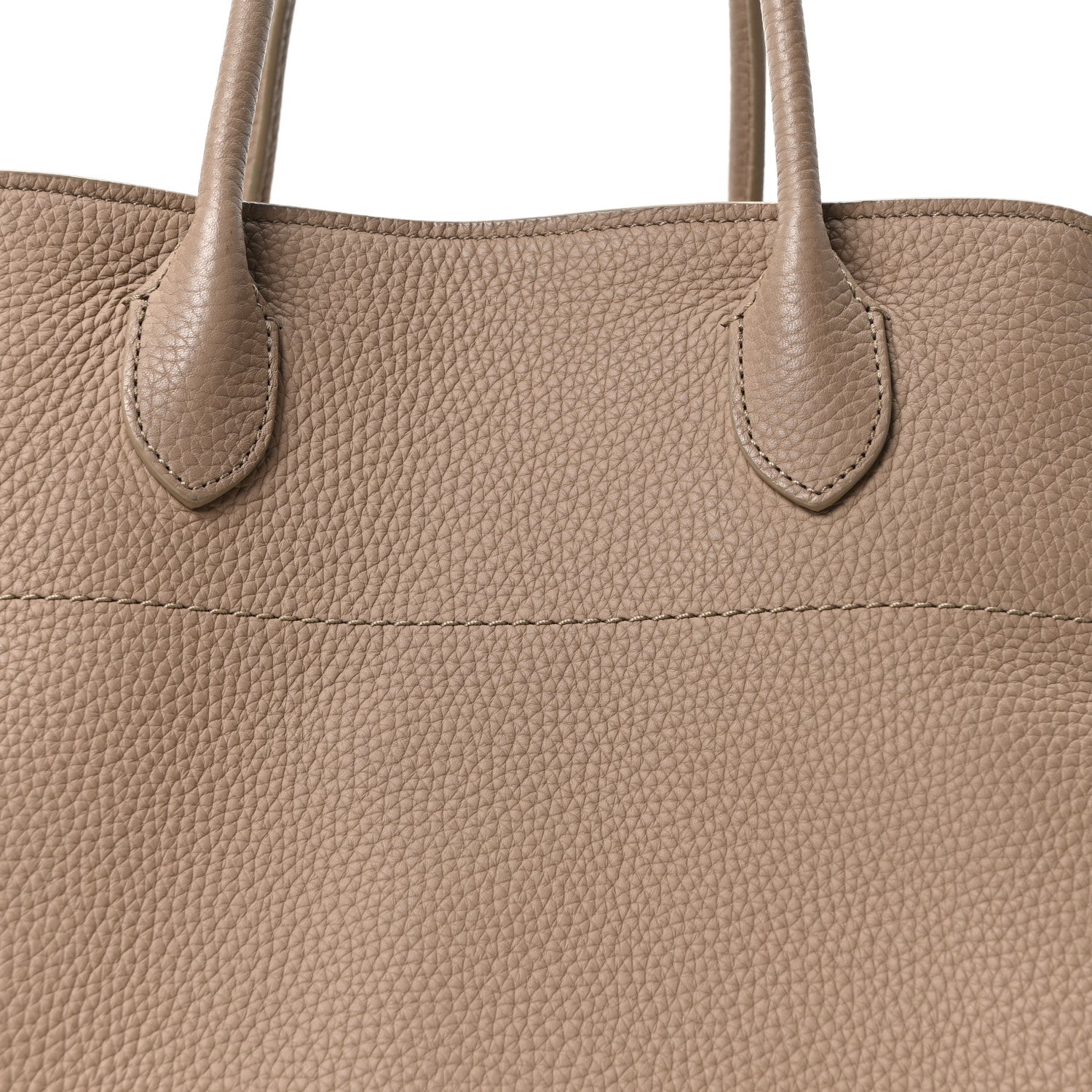 The Row Matte Grained Calfskin Soft Margaux 15 Dark Taupe 7 of 9