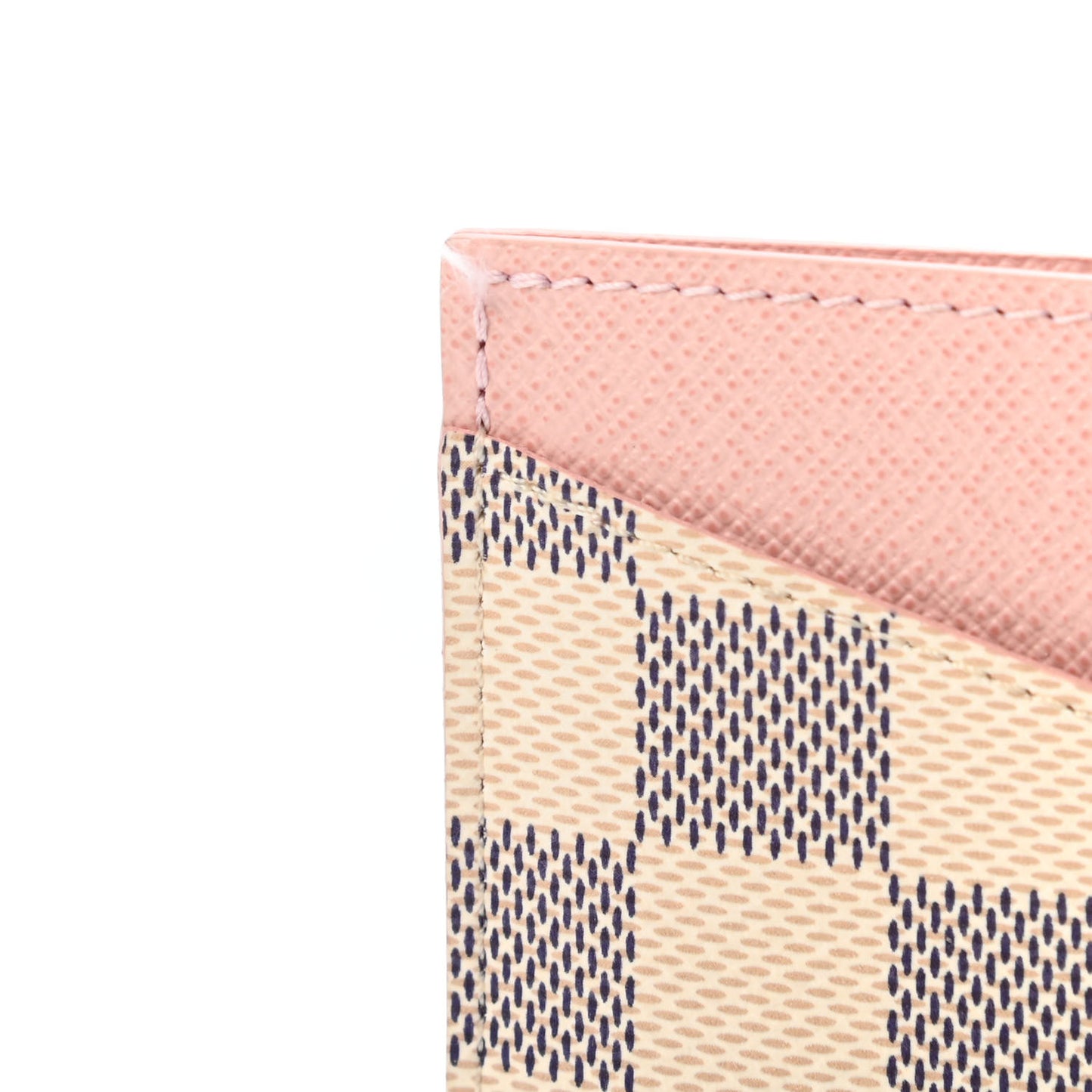 Damier Azur Daily Card Holder Rose Ballerine