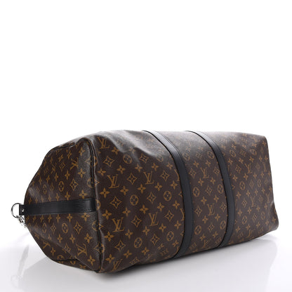 Louis Vuitton Monogram Macassar Keepall Bandouliere 55 4 of 7