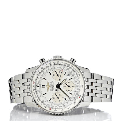 Breitling Stainless Steel 42mm Navitimer Chronograph Automatic Watch White A23322 3 of 7