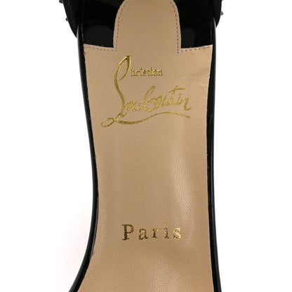 Christian Louboutin Patent Nappa Trezanita 70 Ankle Strap Sandals 37.5 Black 7 of 12