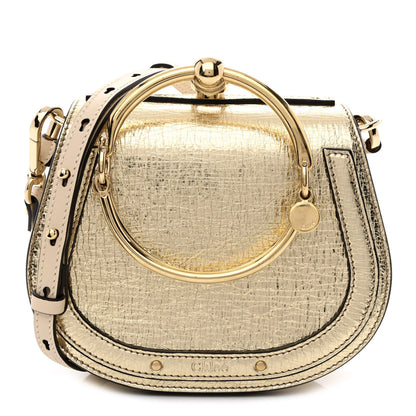 Chloe Metallic Calfskin Small Nile Bracelet Bag Gold 1 of 10