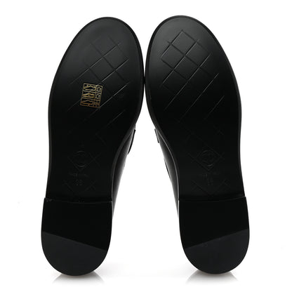 Chanel Lambskin Quilted CC Turnlock Loafers 36 Black 6 of 10