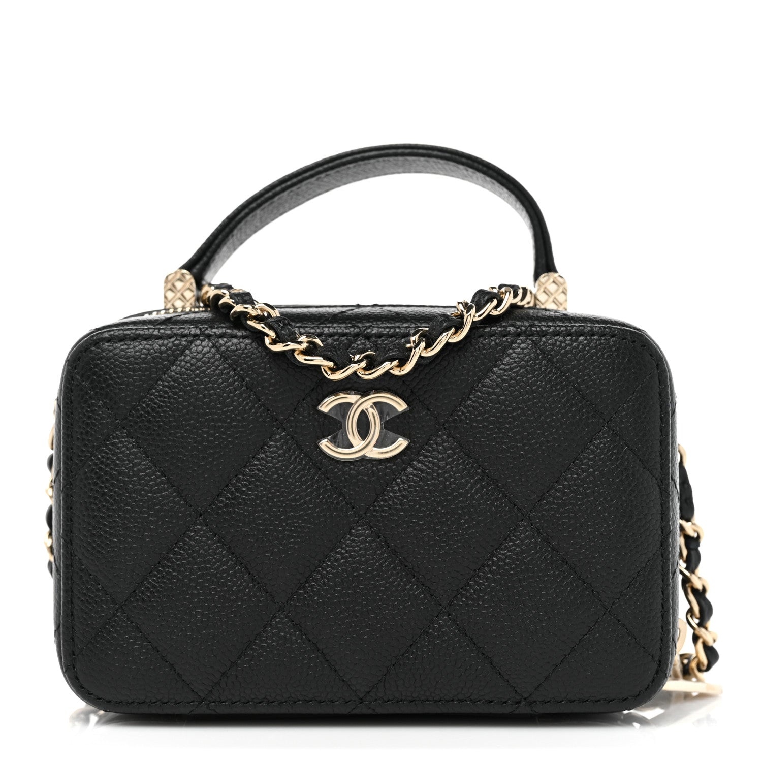 Chanel Caviar Quilted Vanity Case Black 1 of 9
