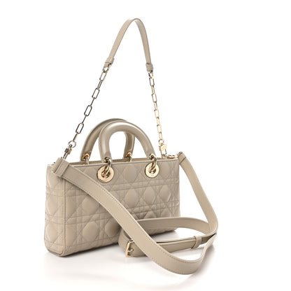 Christian Dior Lambskin Cannage Medium Lady D-Joy Sable 3 of 10