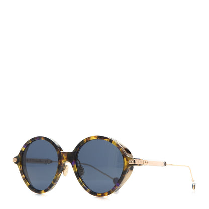 Christian Dior Acetate Leaf Print Umbrage Round Sunglasses Green Foliage 1 of 6
