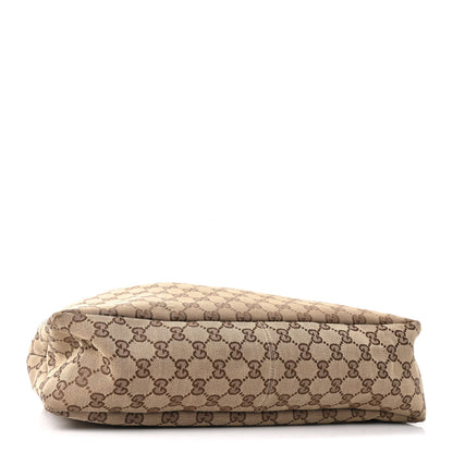 Gucci Monogram Medium Horsebit Chain Hobo Off White 4 of 10