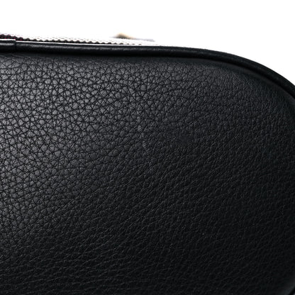 Burberry Mega Check Grainy Calfskin Small Gowan Messenger Bag Black 11 of 14