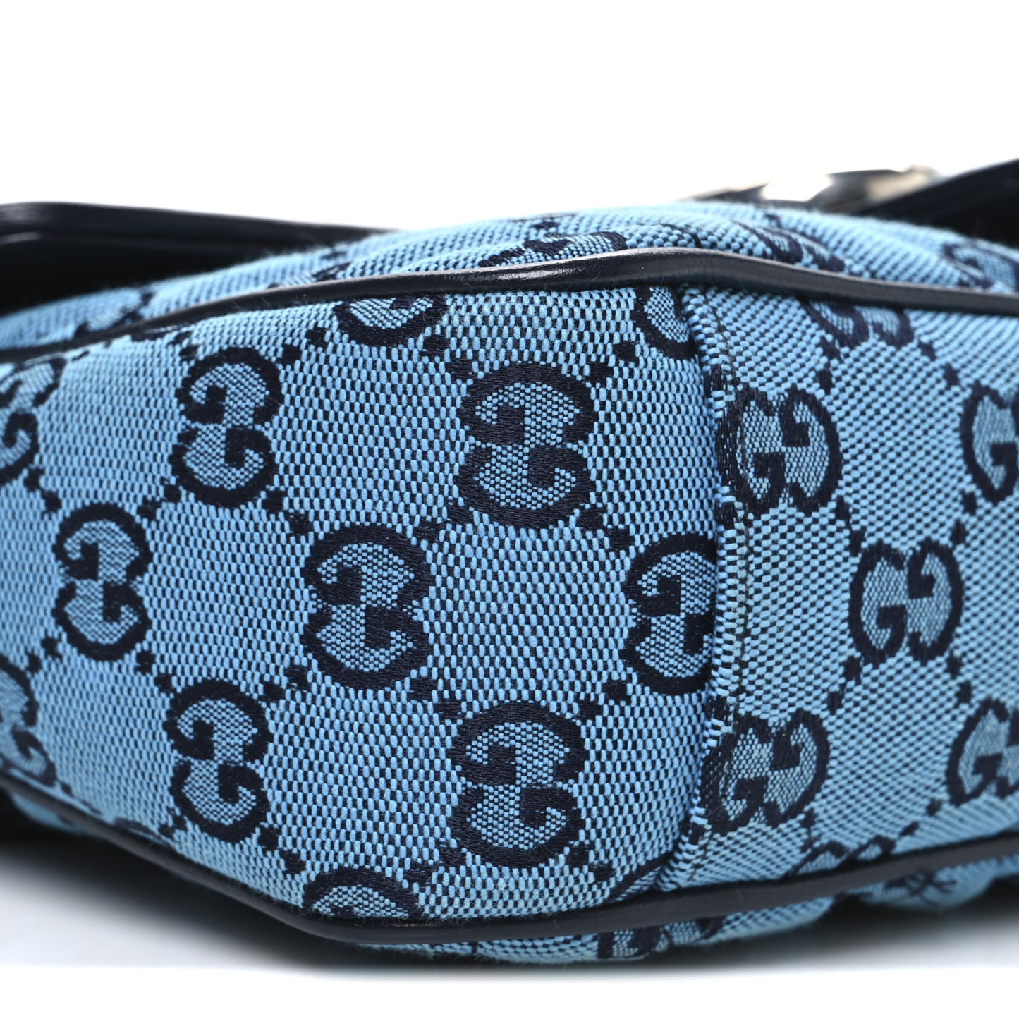 Monogram Multicolor Matelasse Diagonal Small GG Marmont Shoulder Bag Light Blue