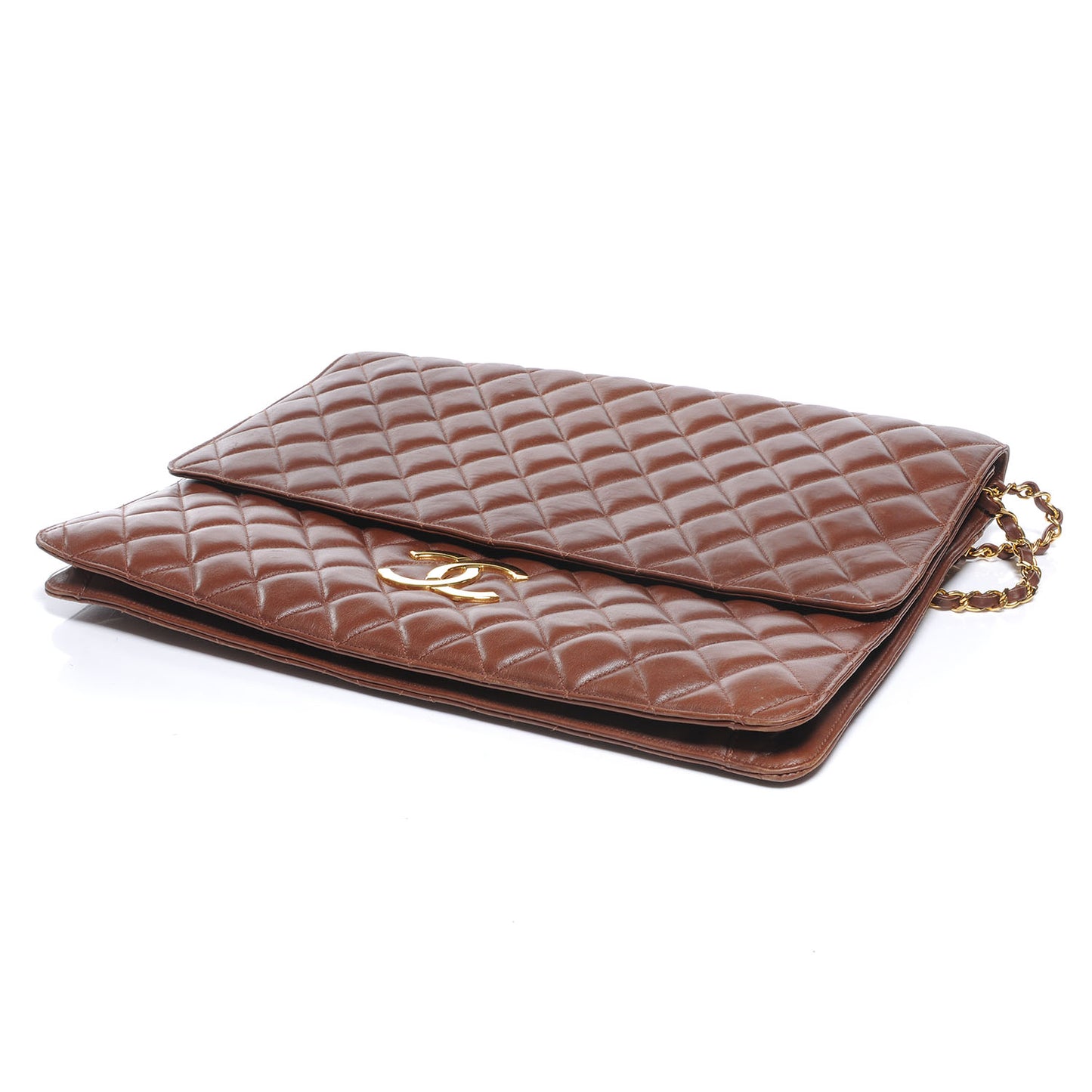Lambskin Portfolio Flap Brown