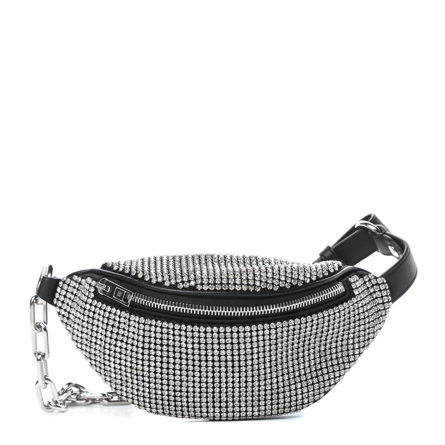 Alexander Wang Rhinestone Mesh Mini Attica Belt Bag Black 1 of 9