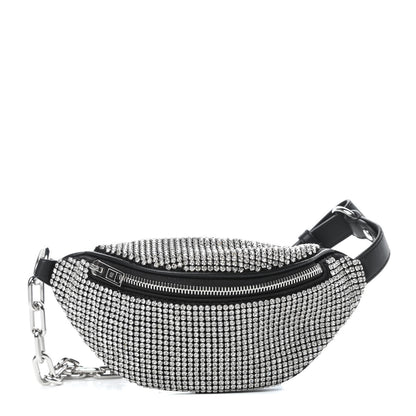 Alexander Wang Rhinestone Mesh Mini Attica Belt Bag Black 1 of 9