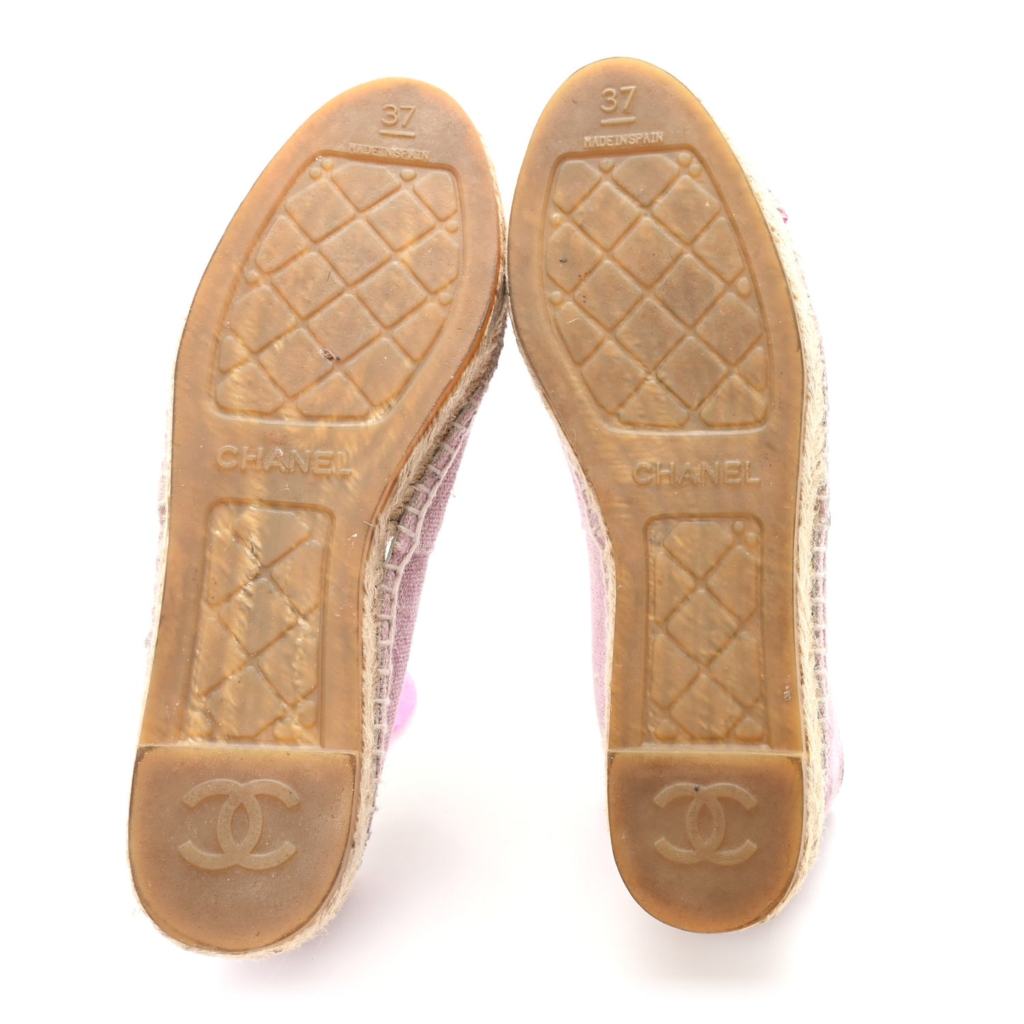 Toile Sequin CC Espadrilles 37 Pink Dark Pink