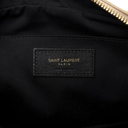 Saint Laurent Calfskin Matelasse Monogram Lou Camera Bag Dark Latte 8 of 9