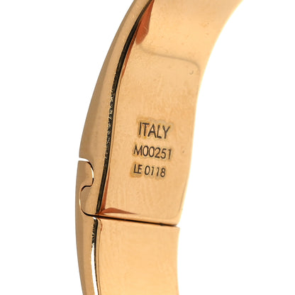 Louis Vuitton Brass Monogram Nanogram Cuff S Gold 5 of 6