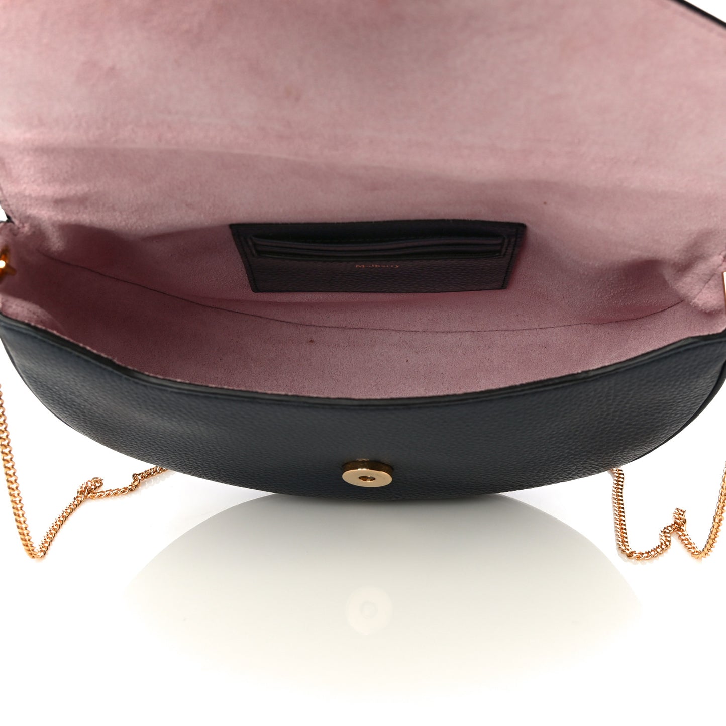 Small Classic Grain Calfskin Brockwell Clutch Bright Blue