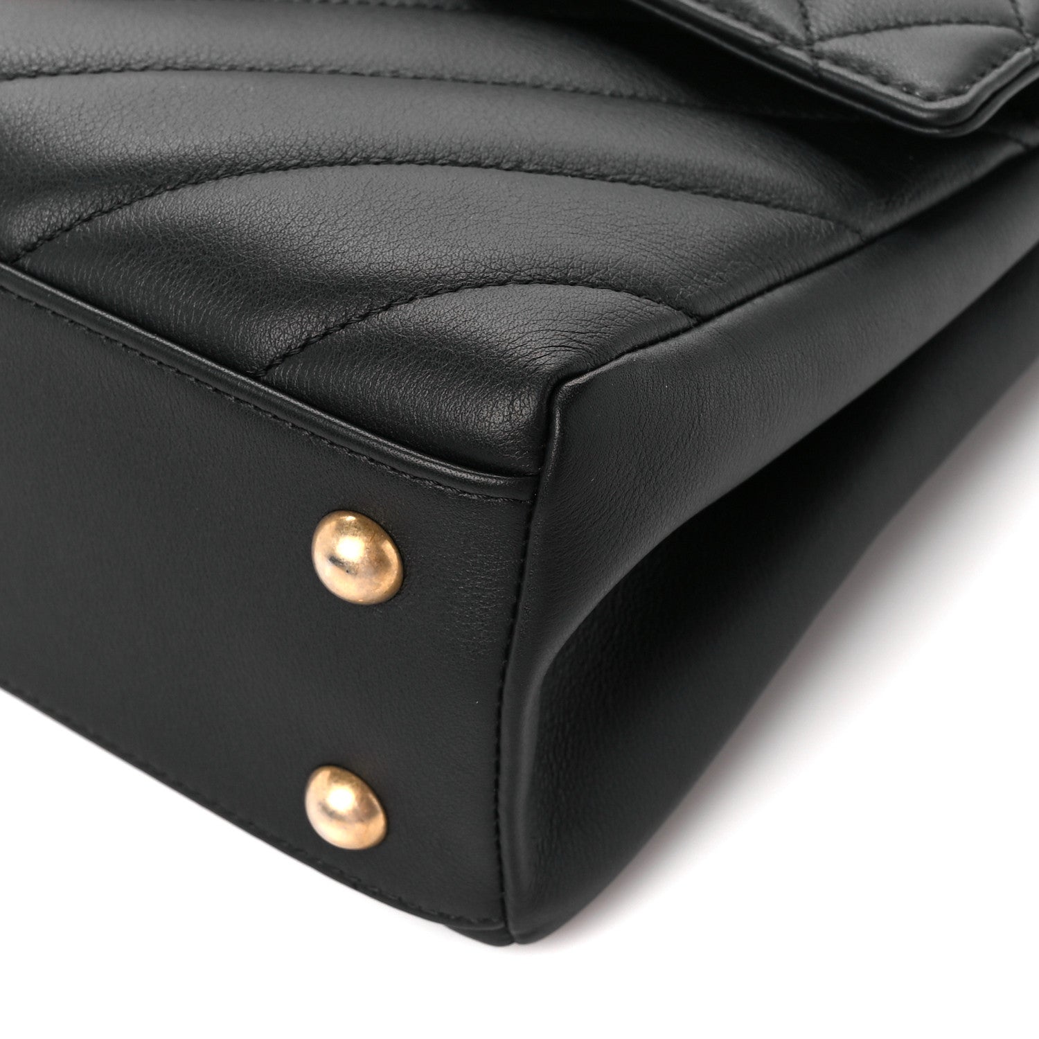Chanel Calfskin Quilted Chevron In The City Bag Black 10 of 11