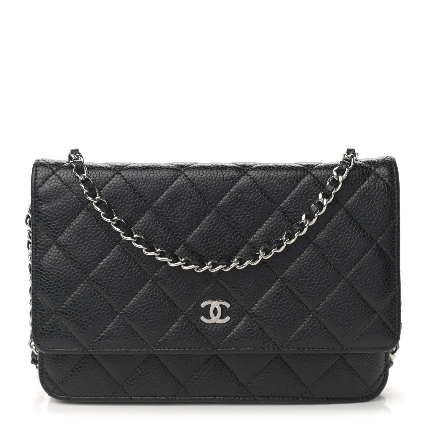Chanel Caviar Quilted Wallet On Chain WOC Black 1 of 11