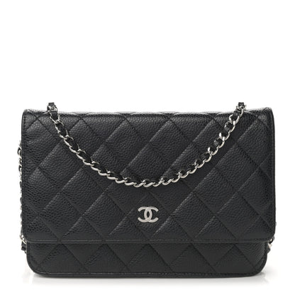 Chanel Caviar Quilted Wallet On Chain WOC Black 1 of 11
