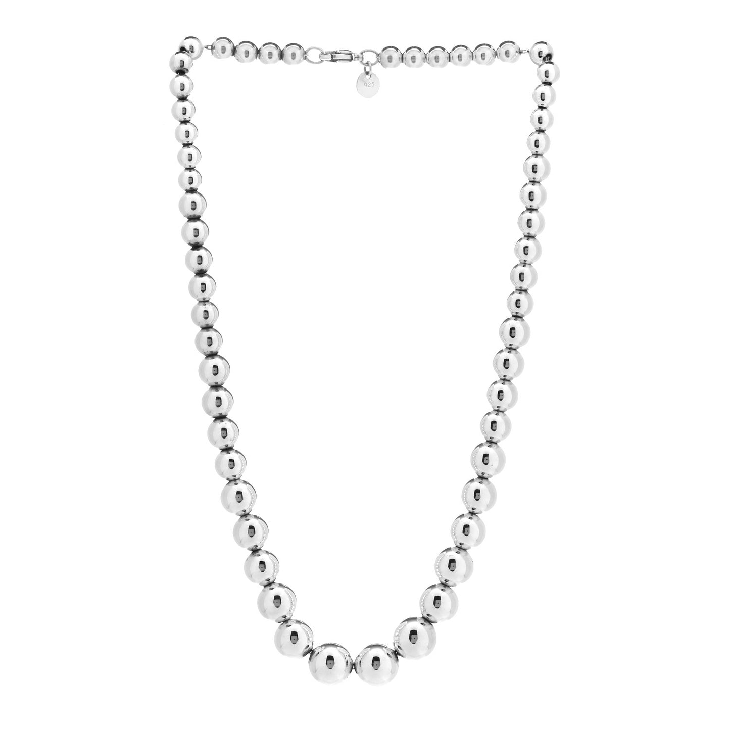 Sterling Silver HardWear Graduated Ball Necklace
