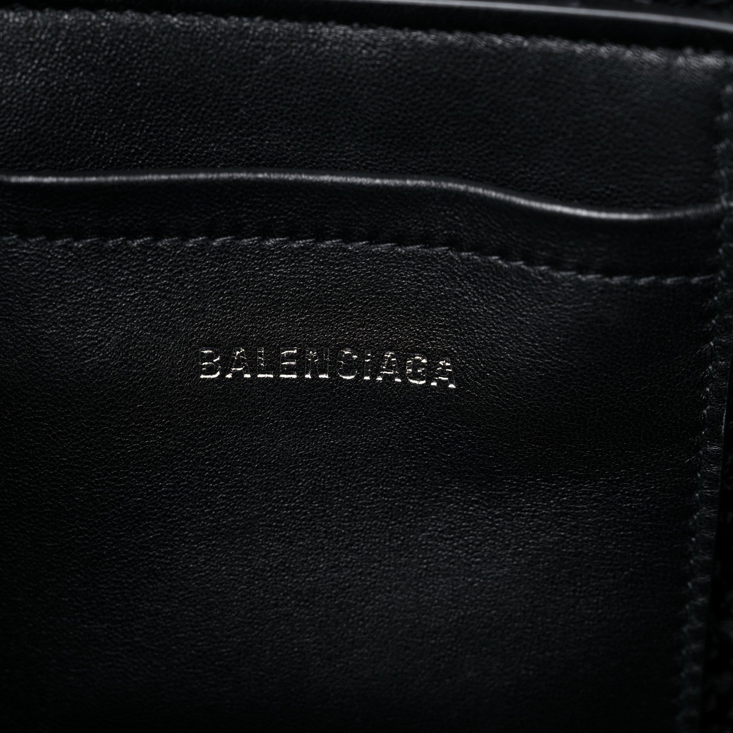 Balenciaga Nylon Lambskin Woven Small Ibiza Basket With Strap Black 6 of 9