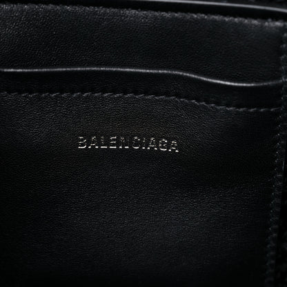 Balenciaga Nylon Lambskin Woven Small Ibiza Basket With Strap Black 6 of 9