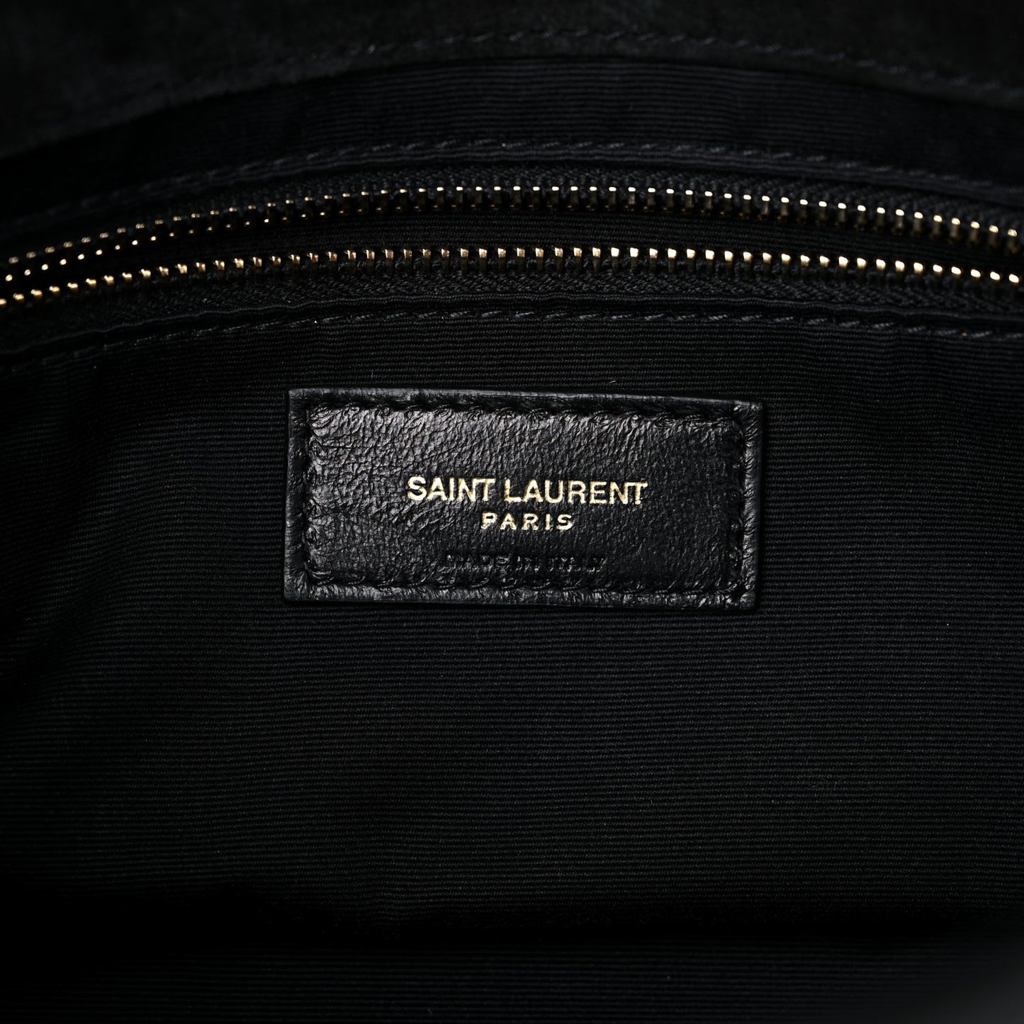 Metallic Lambskin Calfskin Patchwork Monogram Medium Jamie Black Gold