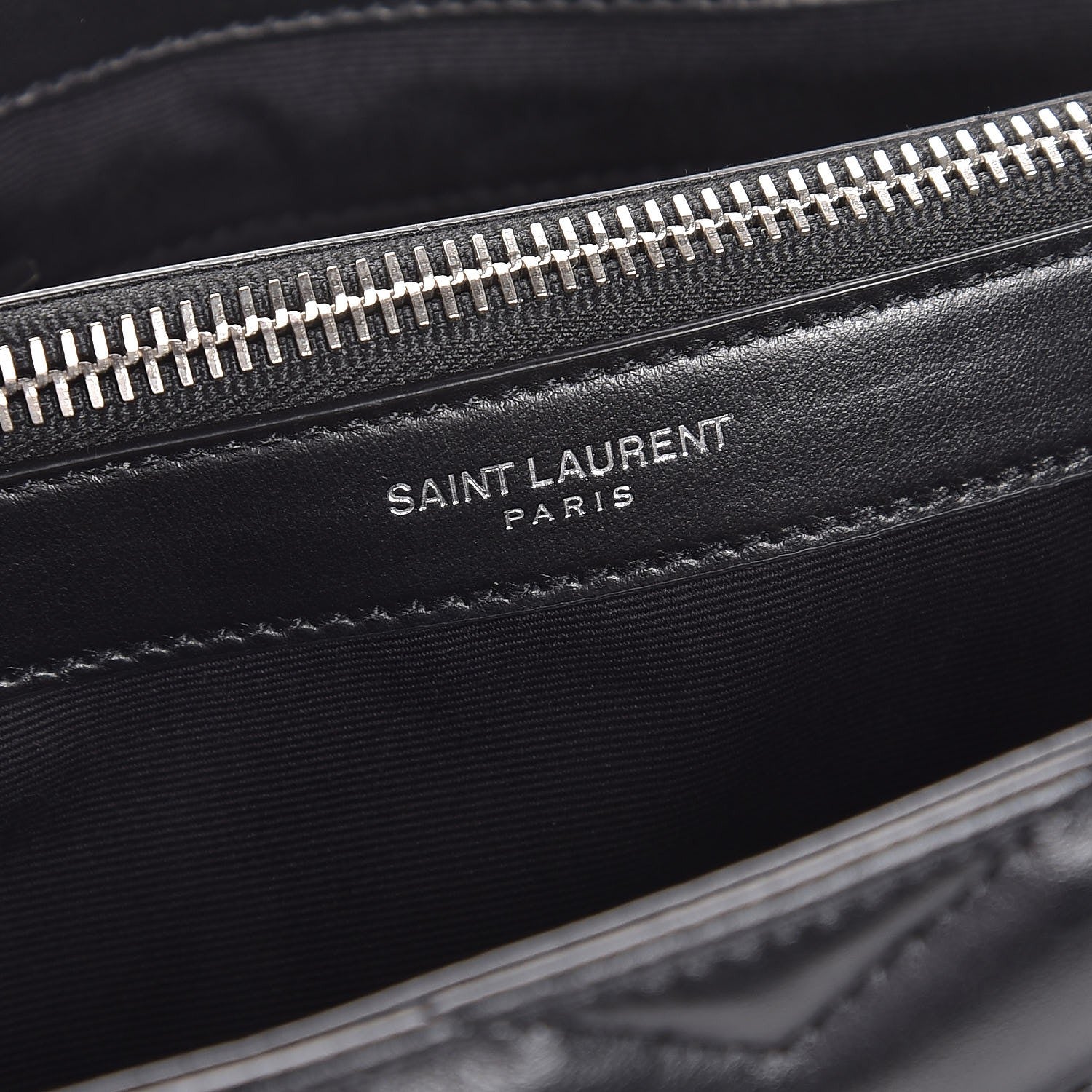 Saint Laurent Calfskin Y Quilted Monogram Medium Loulou Chain Satchel Black 7 of 9