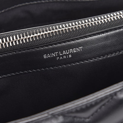 Saint Laurent Calfskin Y Quilted Monogram Medium Loulou Chain Satchel Black 7 of 9