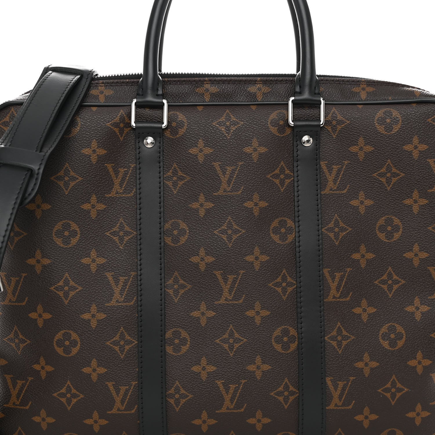 Louis Vuitton Monogram Macassar Porte-Documents Voyage PM 14 of 21