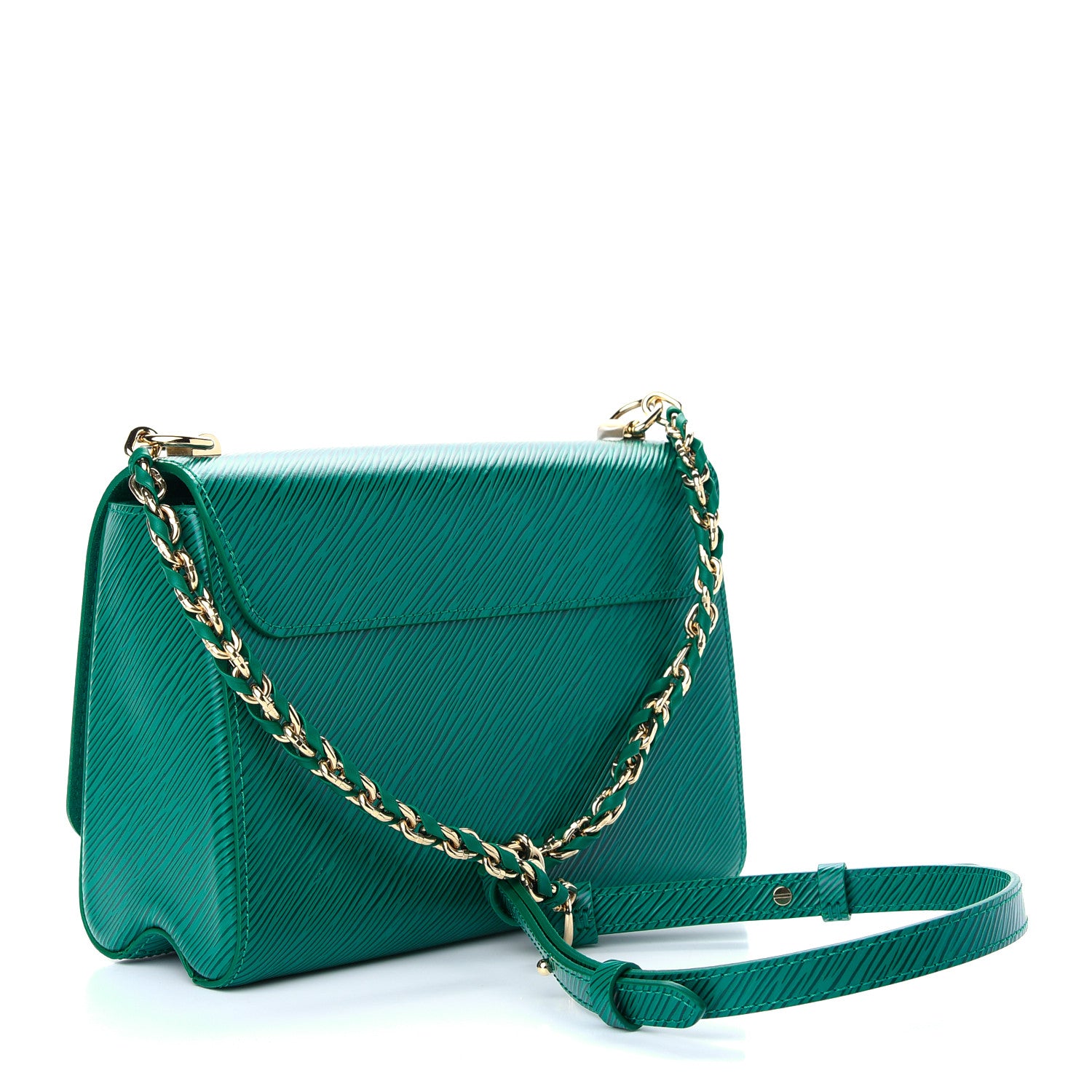 Louis Vuitton Epi Twist Shoulder Bag MM Emeraude 2 of 7
