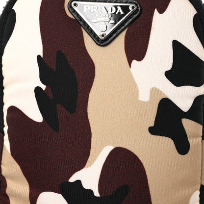 Prada Tessuto Nylon Camouflage Pocket Mini Bag Sabbia Black 8 of 10