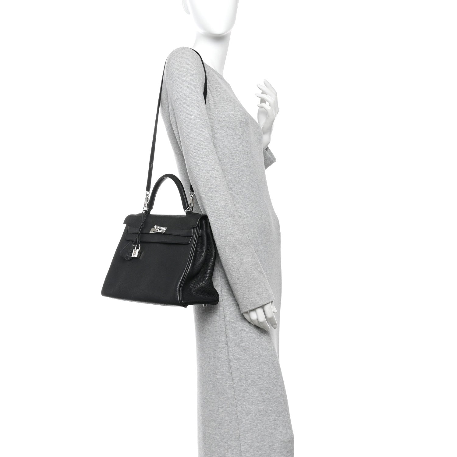 Hermes Togo Kelly Retourne 32 Black 2 of 10