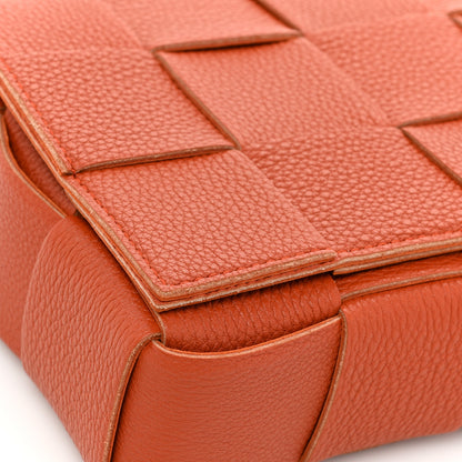 Bottega Veneta Grained Calfskin Maxi Intreccio Cassette Crossbody Bag Maple 10 of 12