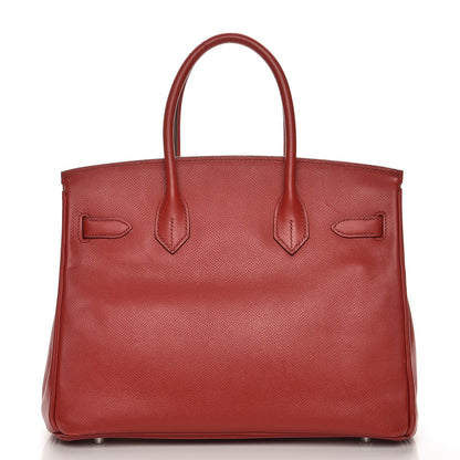 Hermes Epsom Birkin 30 Rouge Garance 31 of 38
