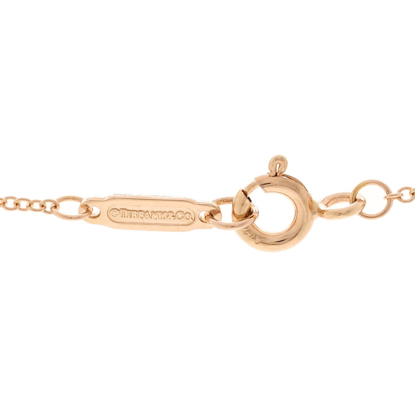 18K Rose Gold Diamond Mini Crown Key Pendant Necklace