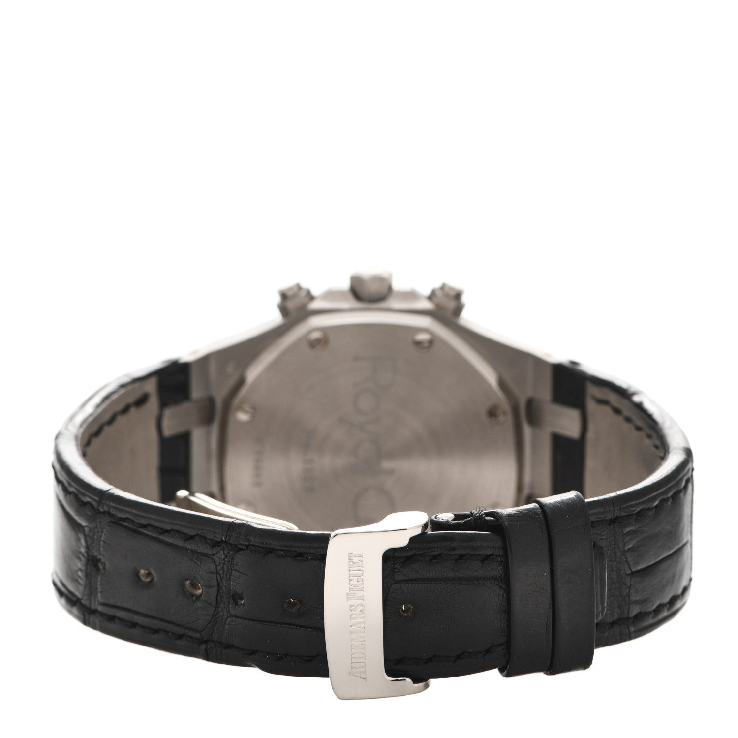 Audemars Piguet 18K White Gold Alligator 39mm Royal Oak Automatic Watch 26022BC.OO.D002CR.01 3 of 7