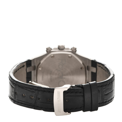 Audemars Piguet 18K White Gold Alligator 39mm Royal Oak Automatic Watch 26022BC.OO.D002CR.01 3 of 7