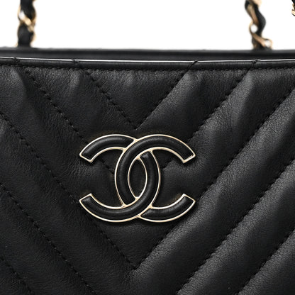 Chanel Calfskin Quilted Large Daily Shopping Bag Black 8 of 13
