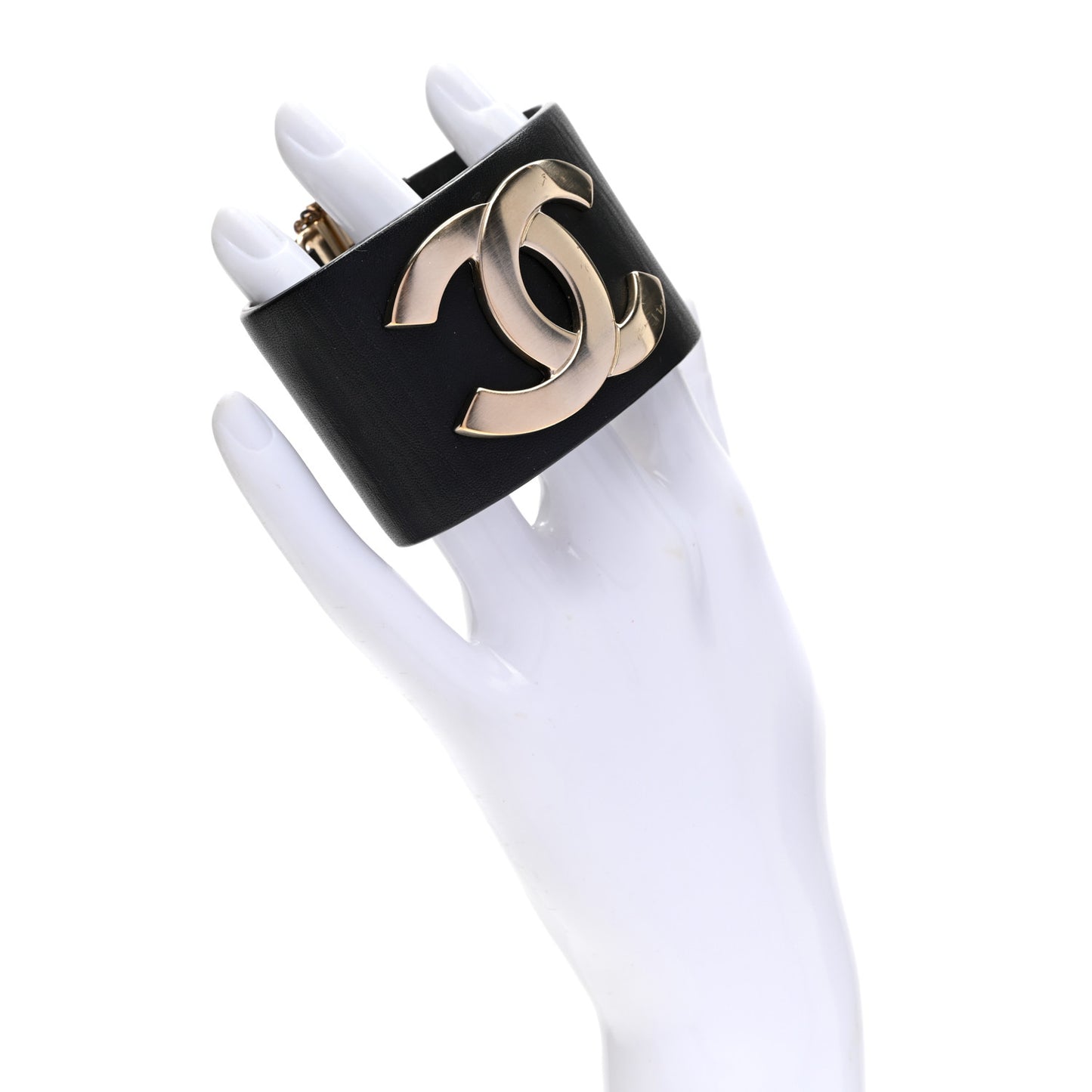 Calfskin CC Wide Cuff M Black