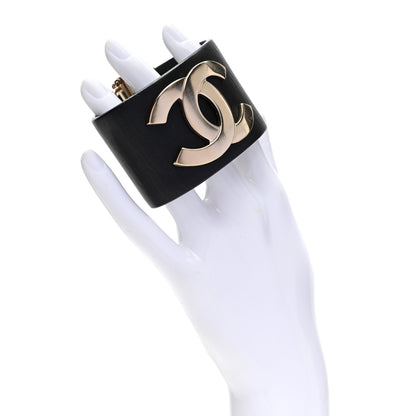Chanel Calfskin CC Wide Cuff M Black 2 of 7