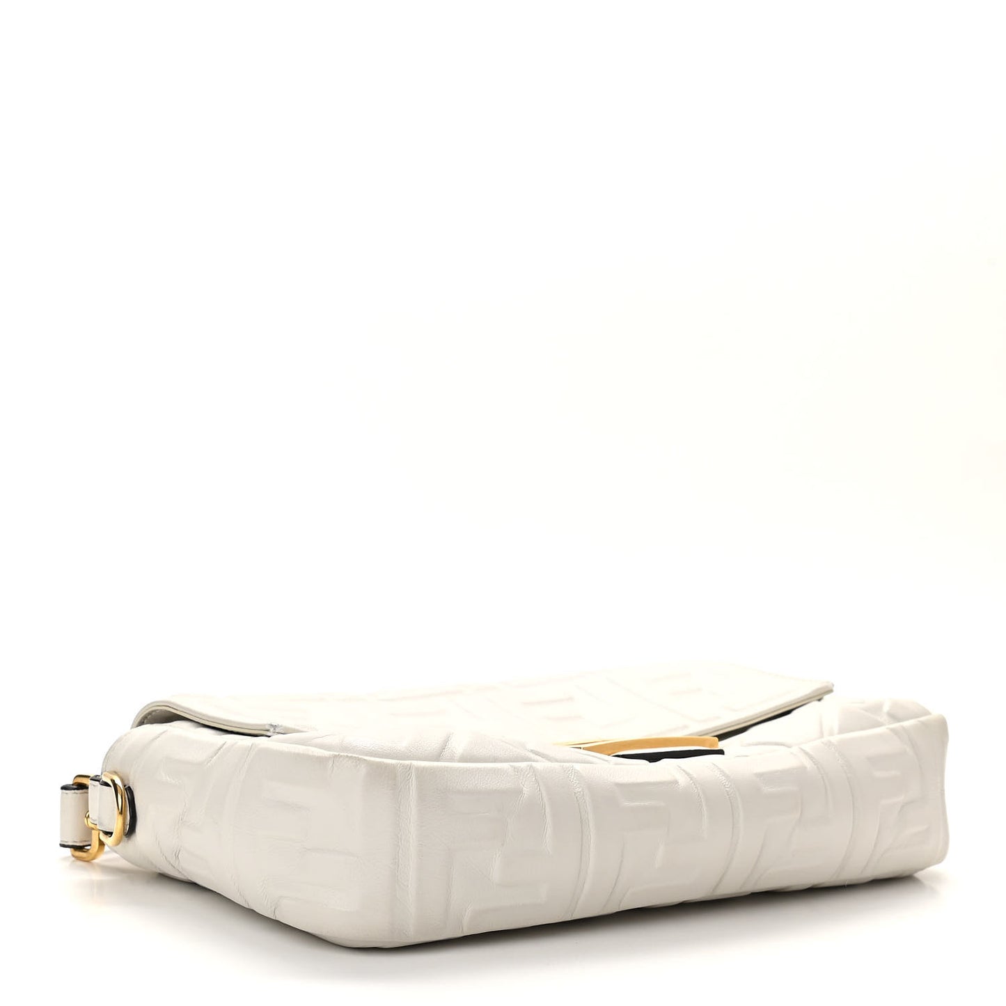 Nappa FF 1974 Embossed Baguette White