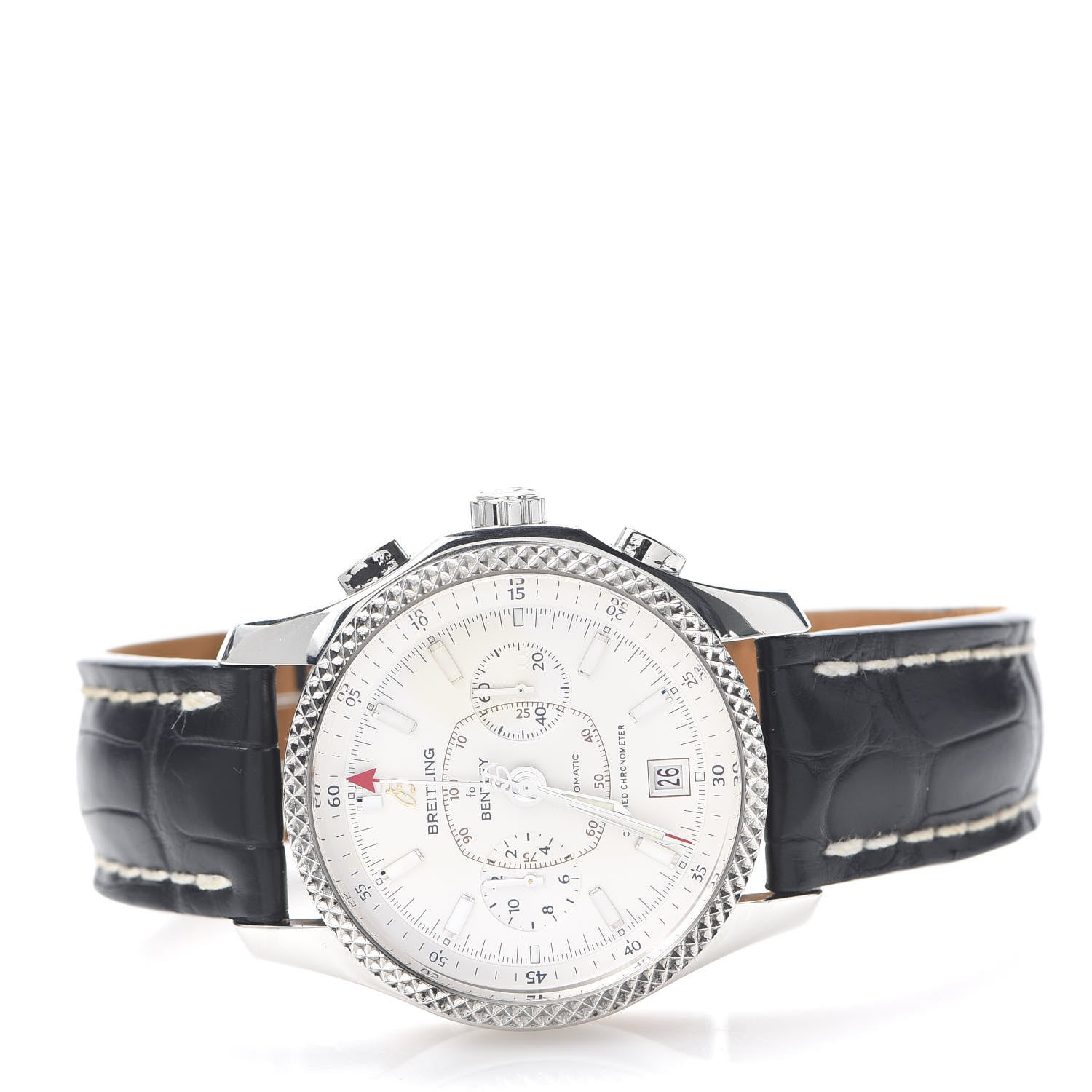 Breitling Stainless Steel Platinum Alligator 42mm Bentley Mark VI Automatic Watch P26362 3 of 9