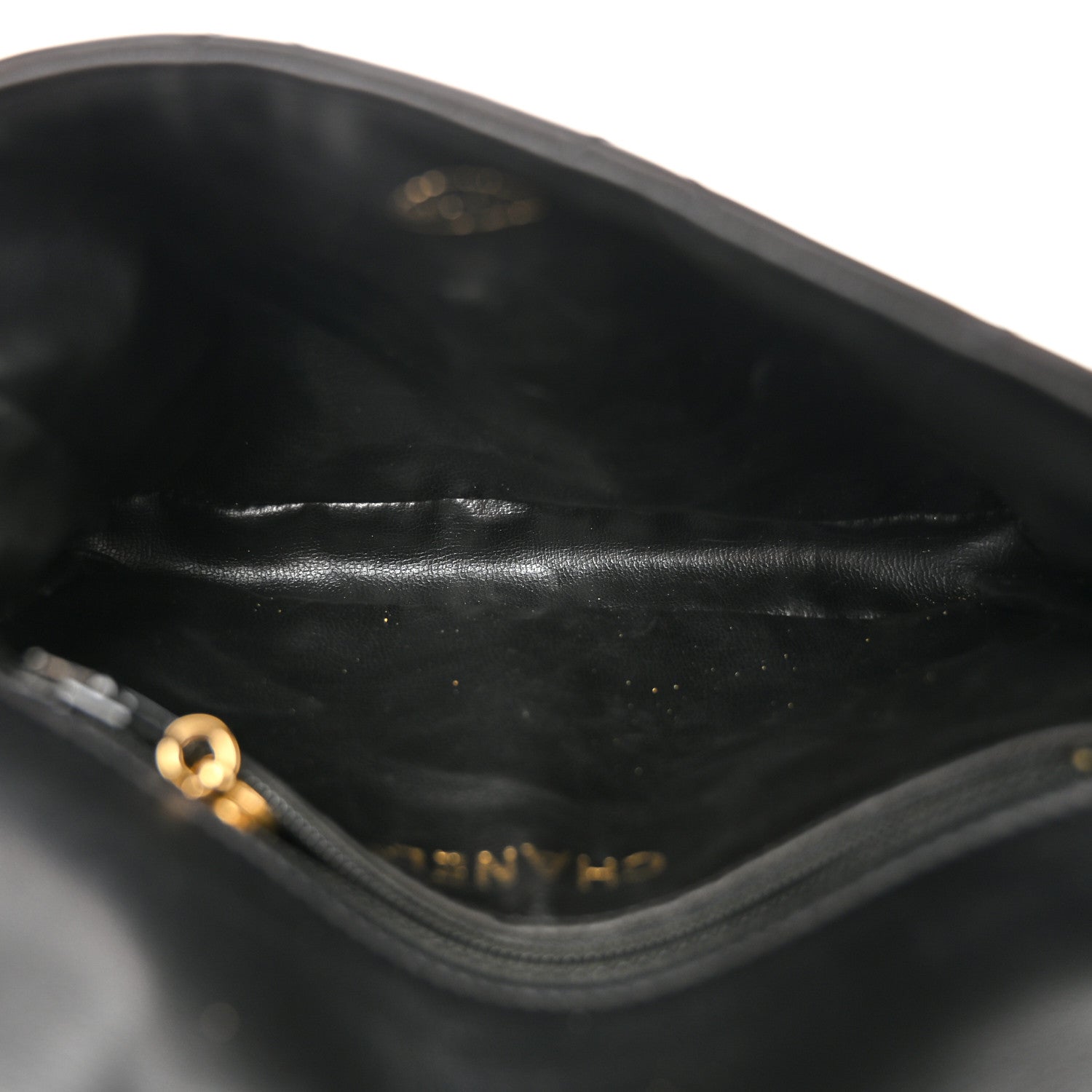 Chanel Lambskin Quilted Flap Waist Belt Bag 85 34 Black 5 of 11