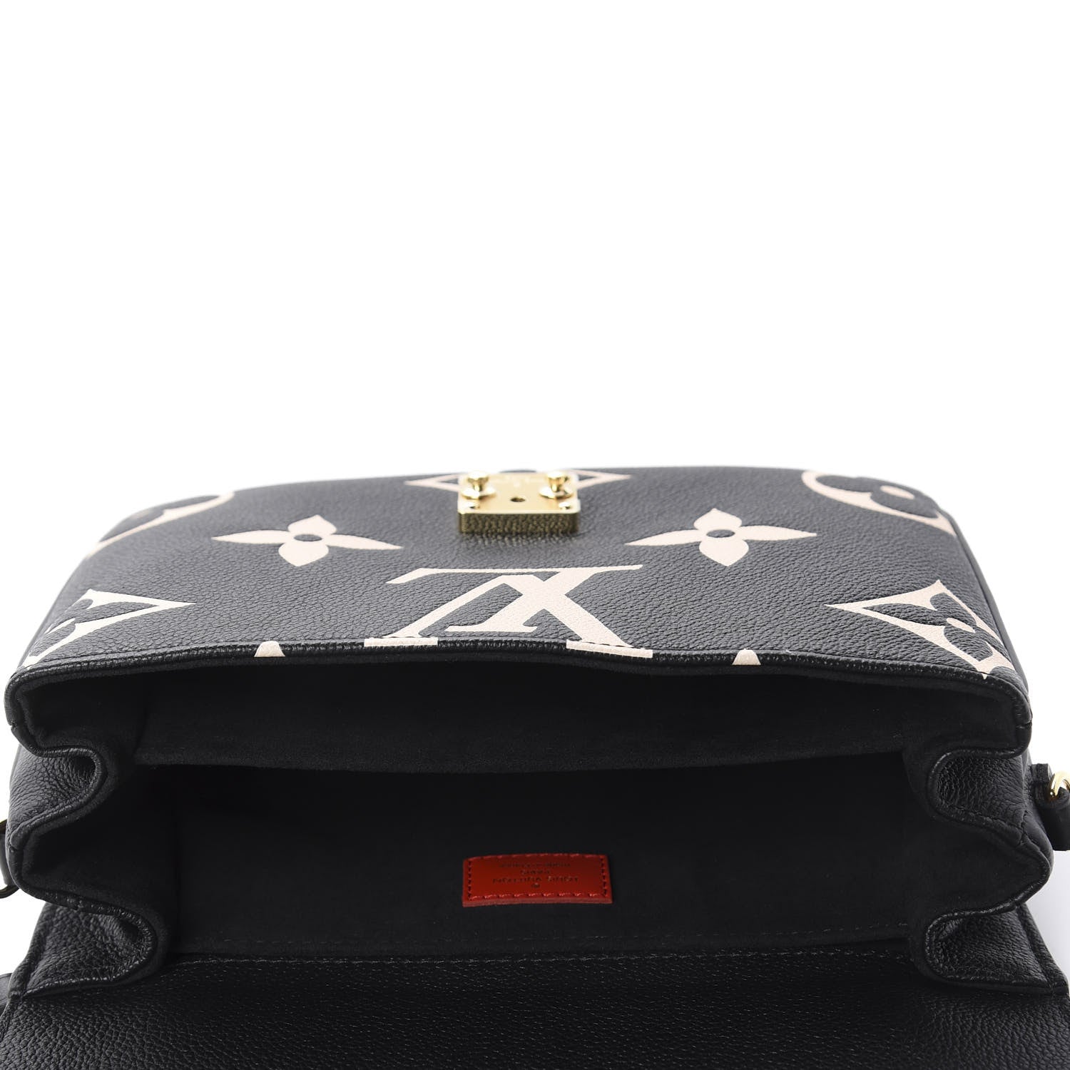 Louis Vuitton Empreinte Monogram Giant Crafty Pochette Metis Black Creme 4 of 8